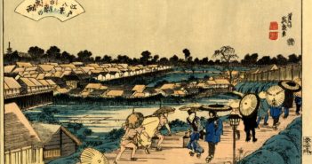 Keisai Eisen (1790-1848) Yoshiwara no yoru no ame “Notte di pioggia allo Yoshiwara”